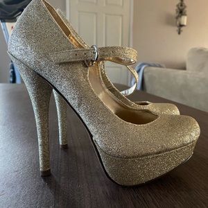 Gold heels